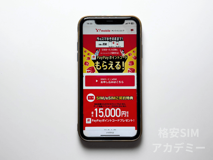 SIMのみ契約向けPayPayポイント還元キャンペーン