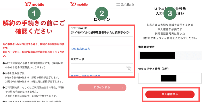 解約手続きを進める
