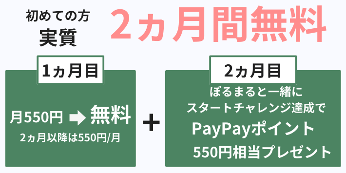2ヵ月間無料の内容