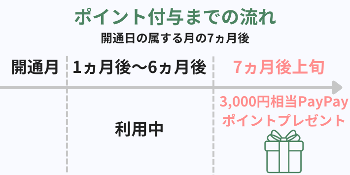 ポイント付与時期