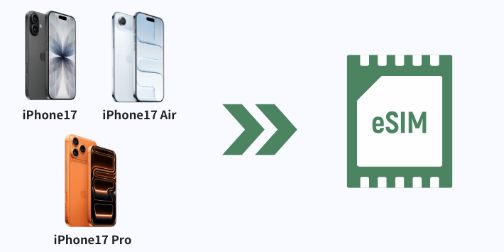 iPhone 17シリーズはeSIM専用！SIMカードは利用不可