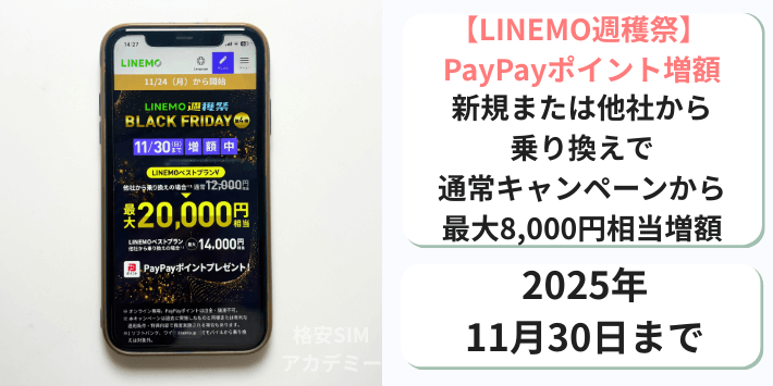 【週穫祭】PayPayポイント増額