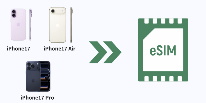 iPhone17シリーズはeSIM専用