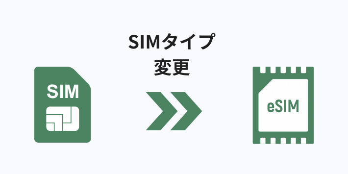物理SIMからeSIMへ切り替えたい時