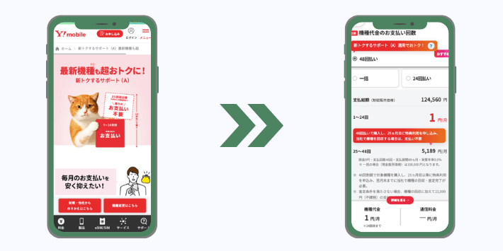 新トクするサポート(A)を利用する