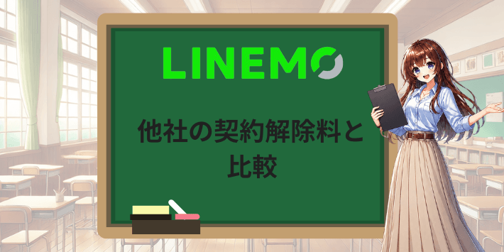 LINEMOと他社の契約解除料を比較