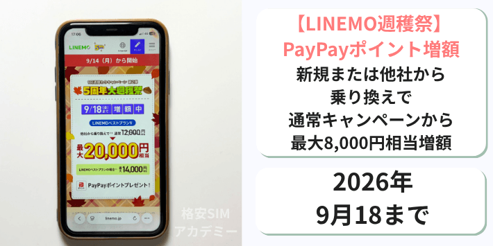 【週穫祭】PayPayポイント増額